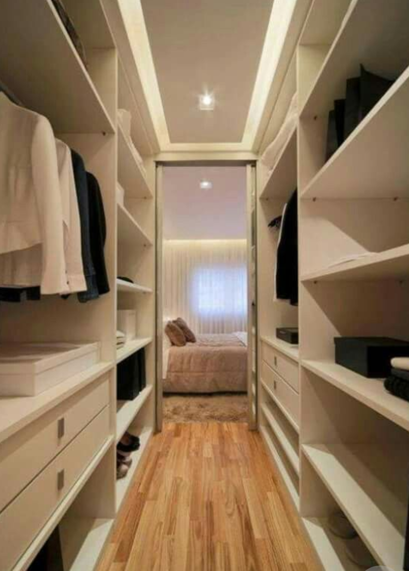 П-образная гардеробная комната в спальню Павлодар