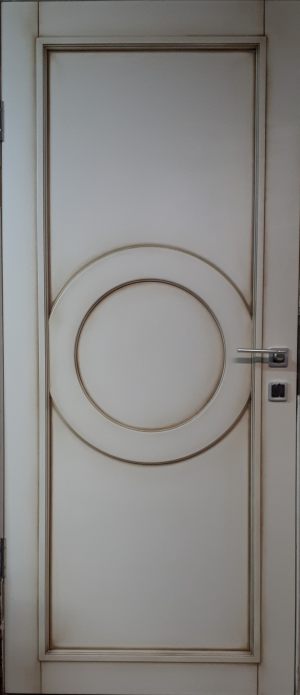 Межкомнатная дверь в профиле массив (эмаль с патиной) Павлодар