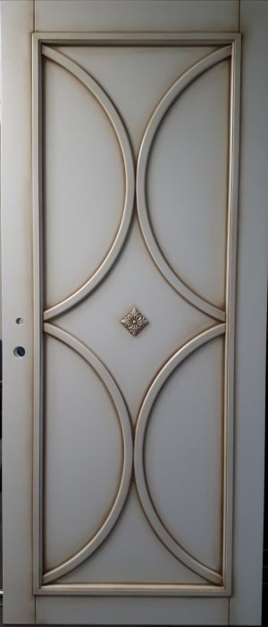 Межкомнатная дверь в профиле массив (эмаль с патиной) Павлодар
